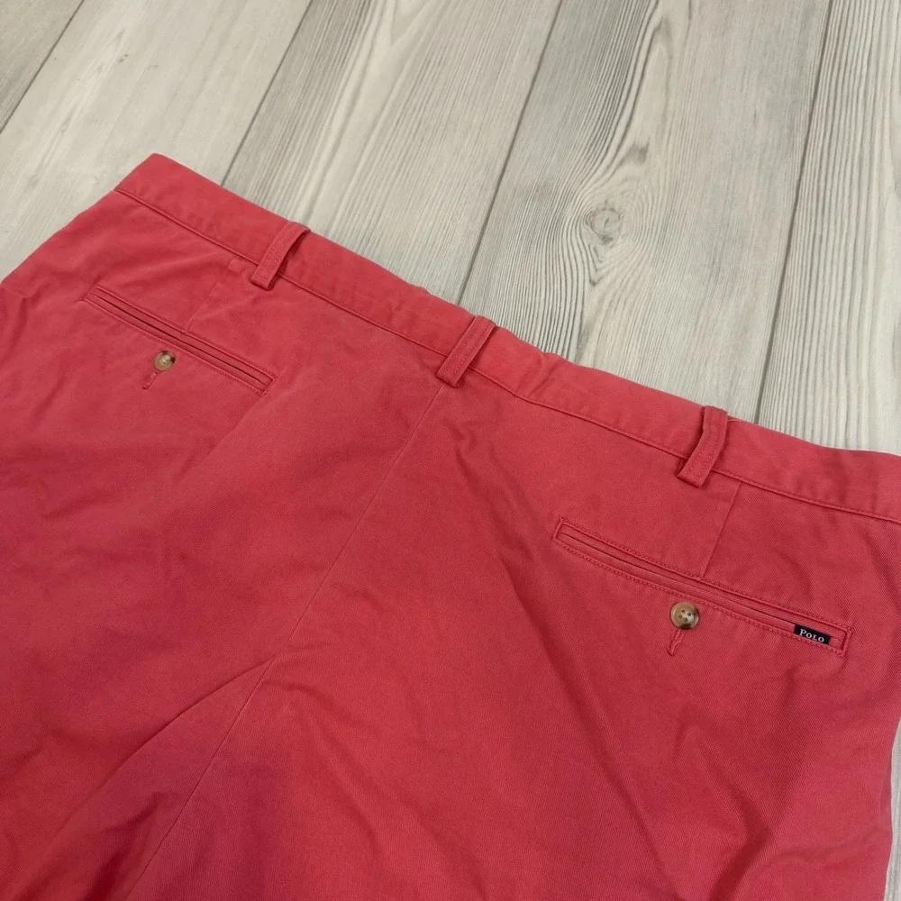 Polo‎ Ralph Lauren 44T/42L Chino Shorts Red Cotton Pockets